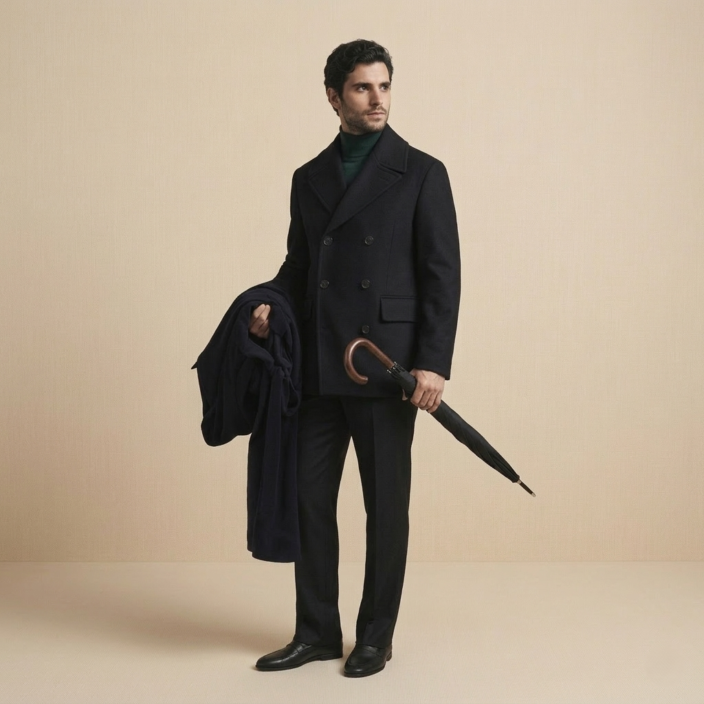 Hanway Classic Walking Umbrella for men │ Midnight Black