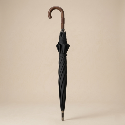 Hanway Classic Walking Umbrella for men │ Midnight Black