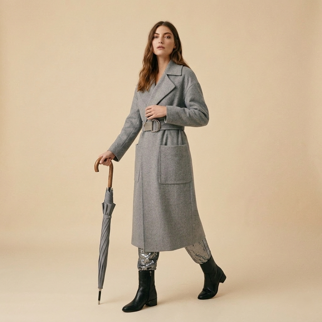 Hanway Classic Walking Umbrella for women │ Stone Grey